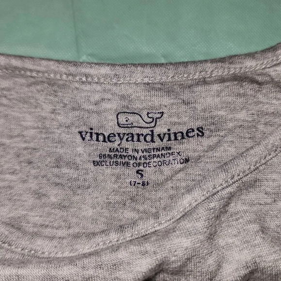 Vineyard Vines Girls Dreamcloth Mixed Media Shirt Top Small 7 8 - Picture 2 of 2